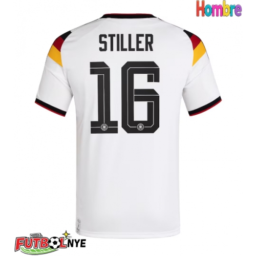 Camiseta Alemania Angelo Stiller #16 Primera Equipación Mundial 2026 manga corta